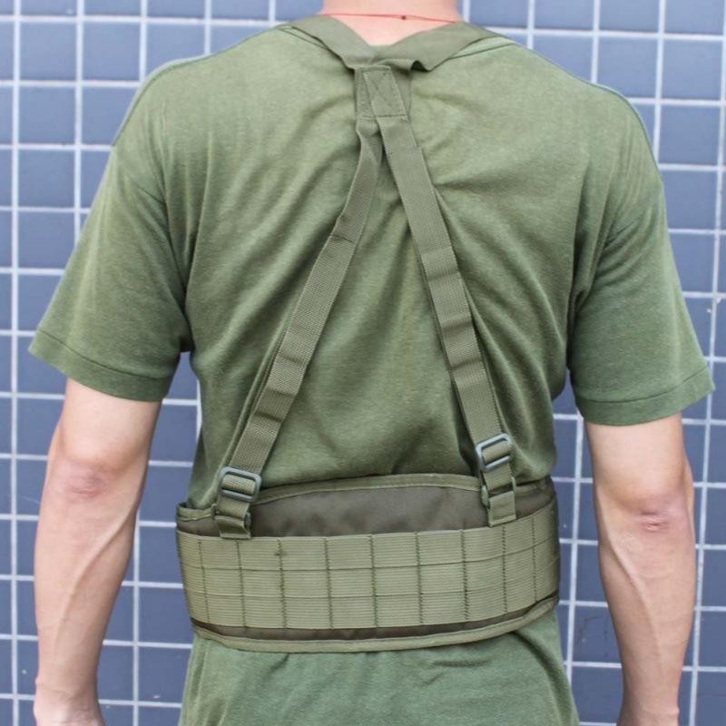 Molle Belt Waist Seal Multifunctional Camouflage Nylon Back Belt Outdoor Sport Girdle Waist Support