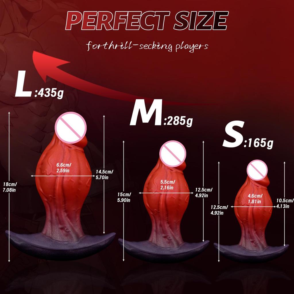 Новый Неправильной Формы Носимый Фалос Силиконовый Анальный Расширитель Игрушка