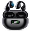 Bluetooth Wireless Earphones with Bone Conduction Enhanced Sound Quality and the Charm of an Ear Cuff Open Ear Noise Zero Comfortable Continuous Sound