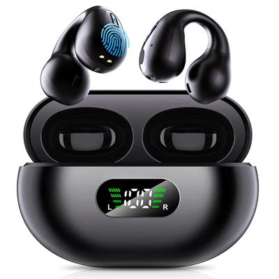 Беспроводные наушники Bluetooth с костной проводимостью, улучшенным качеством звука и очарованием каффа для уха, с открытым ухом, нулевым шумом, удобным непрерывным звуком