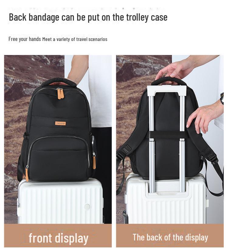 Трендовый рюкзак-компаньон большой вместимости для студентов колледжа - простой, легкий и повседневный для путешествий