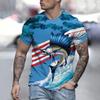 2025 Casual Loose Men's Short-sleeve T-shirt Summer Fishing Clothing T-shirt