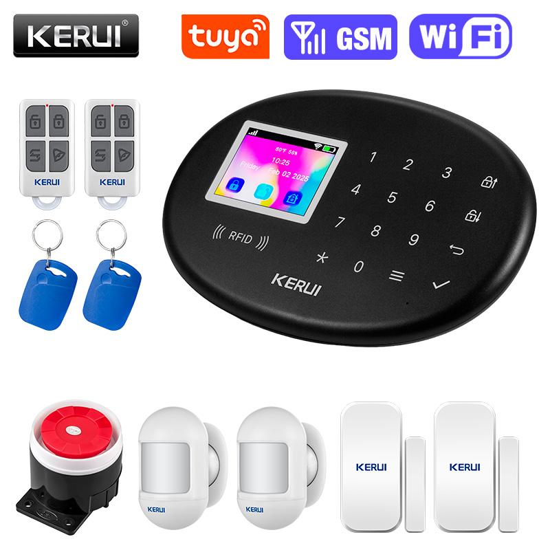 KERUI NEW W202 Alarm System For Home WiFi GSM Alarm Surveillance Camera Burglar Security Tuya Smart APP Motion Sensor Detector