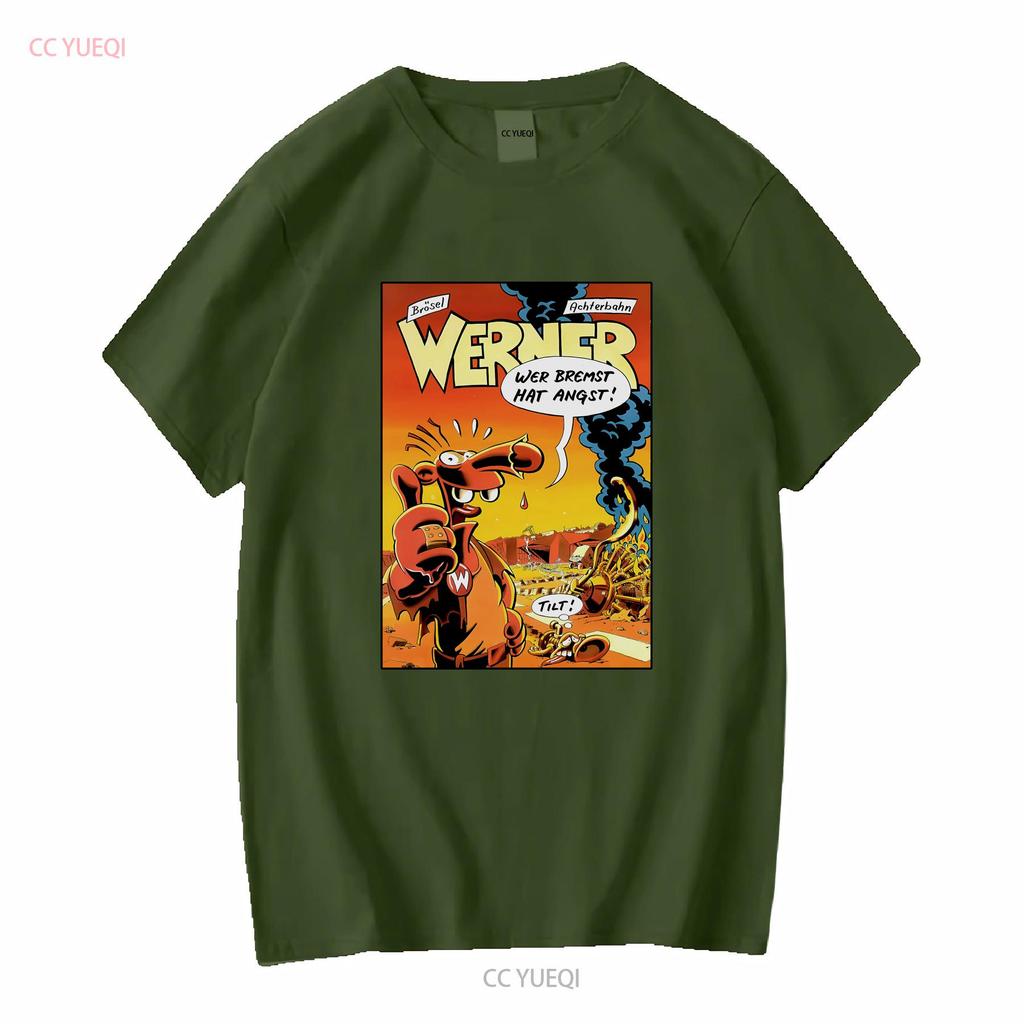 Vintage 90s Werner Beinhart T shirt Distressed Retro German Comic Book Series Comics Cartoon Character Back Print White Size XL