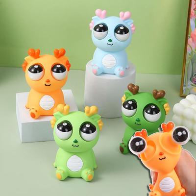 Игрушки-драконы с выпученными глазами, сенсорные игрушки-фиджеты, антистрессовые, для детей, взрослых и детей, страдающих аутизмом, игрушки-сжиматели