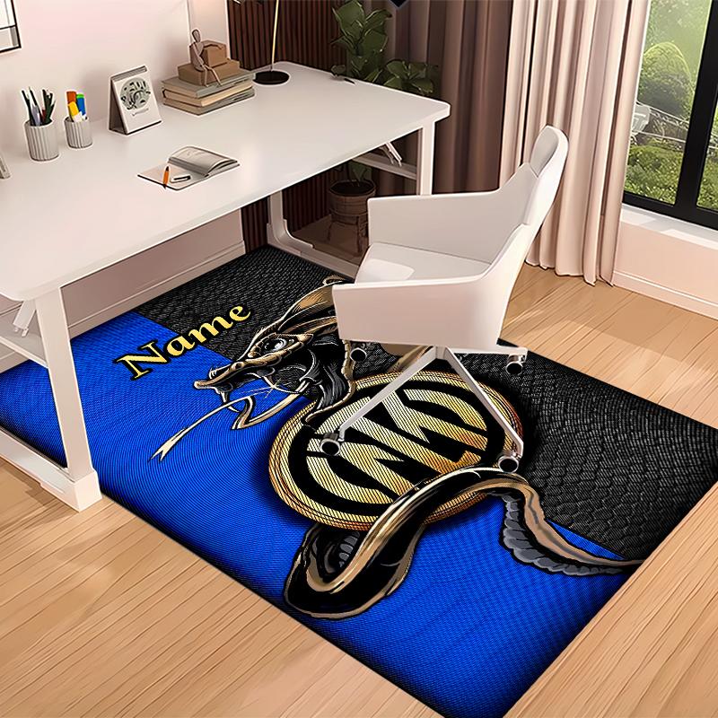Custom personalization Inter Milan Print Area Rug - Soft, Washable Non-Slip Indoor Mat,Living Room,Home&Office Decorative Rug