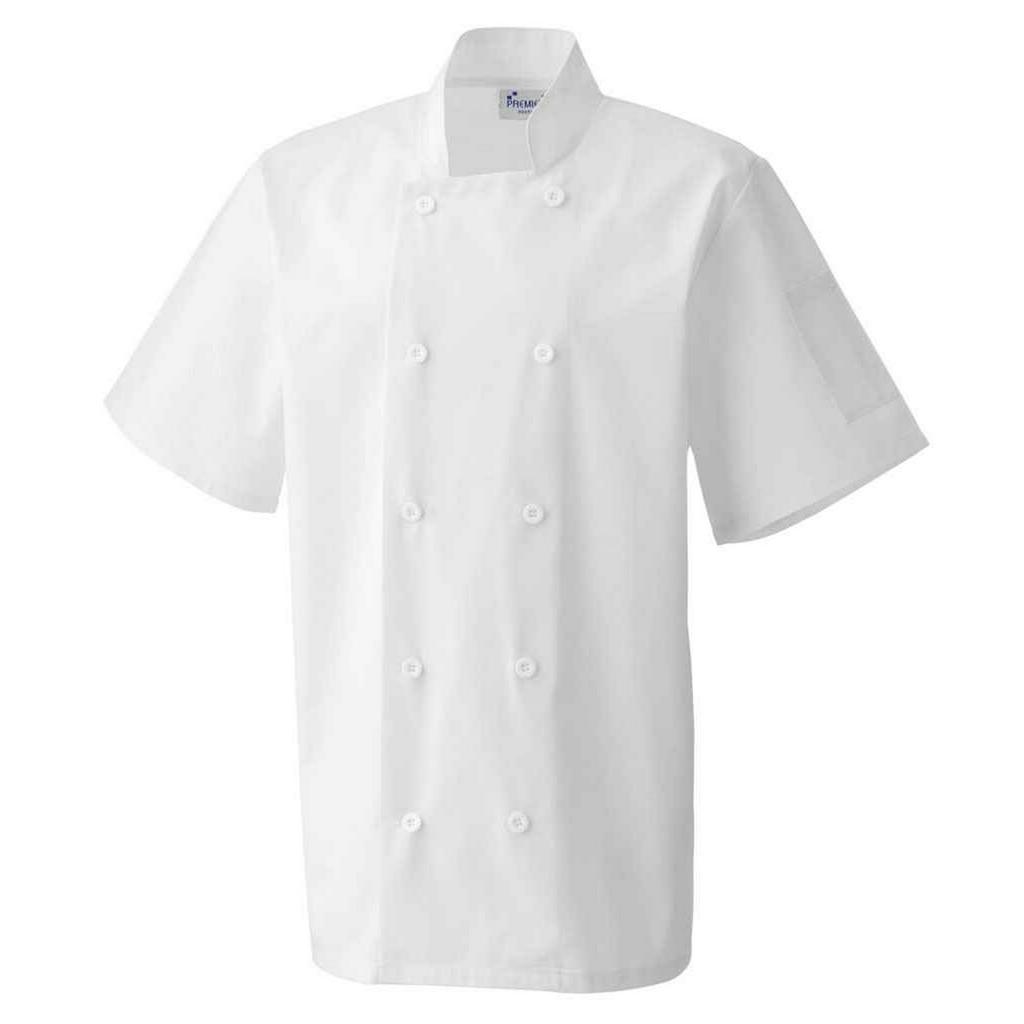 Premier Mens Short-Sleeved Chef Jacket