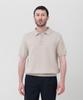 MANNERGRAM Upw Washable Cotton Polo Short Sleeve Knit Light Beige
