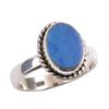 Natural Australian Opal Gemstone 925 Solid Sterling Silver Jewelry Ring S.6 B1B21