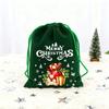 Мешочки на шнурке Yousheng Red Christmas, тканевые подарочные мешочки для сладостей, праздничные подарочные пакеты, принадлежности для класса