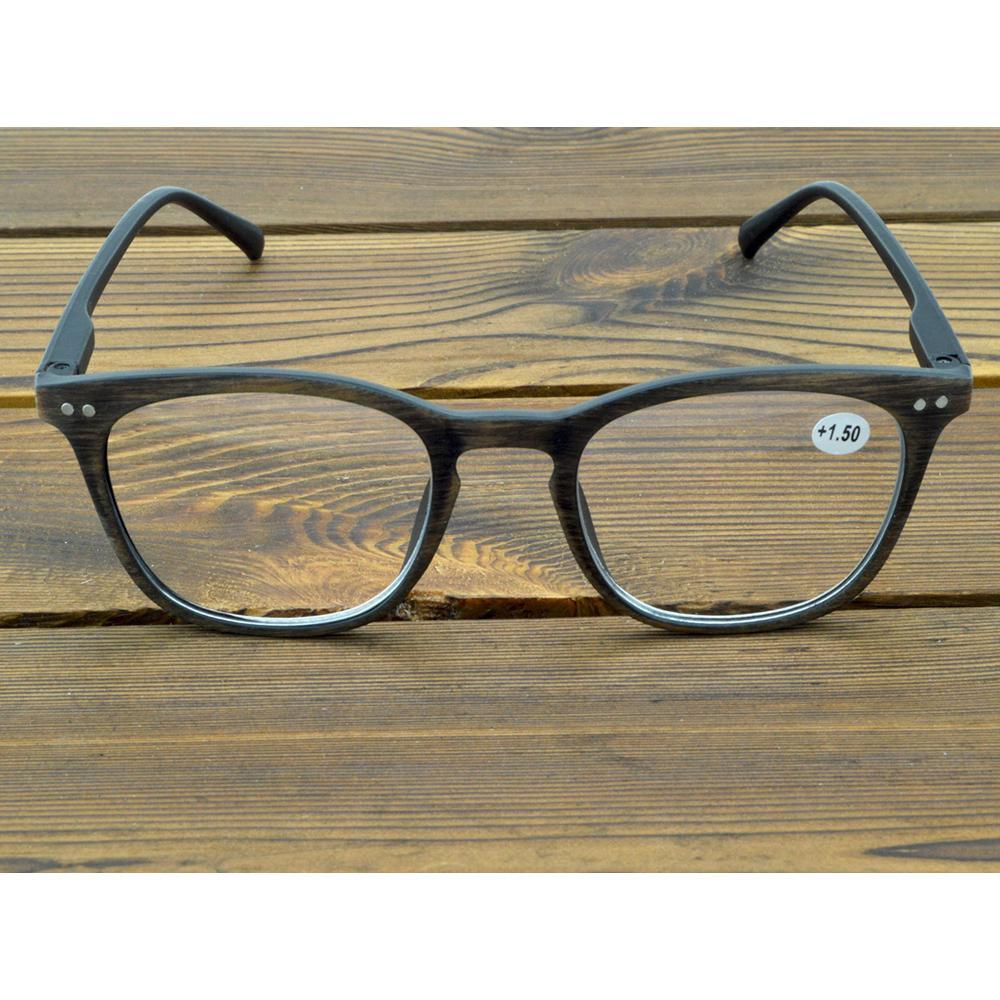 Модные очки для чтения в классическом деревянном стиле в стиле ретро для мужчин и женщин, близорукость доступна от +0,75 до +4