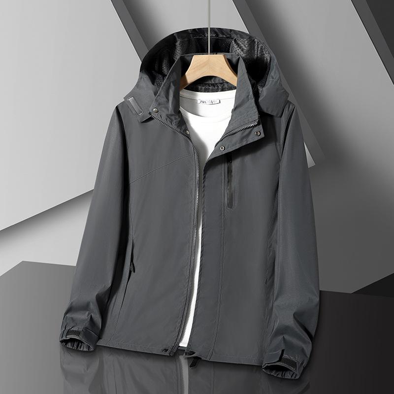 Jacket Men's Jacket Men's Work Jacket Spring and Autumn Jacket Work Jacket Men's Loose Outdoor Leisure