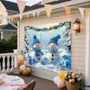 Snowman winter art scene photography background - An ideal choice for indoor garden setup and garden decoration