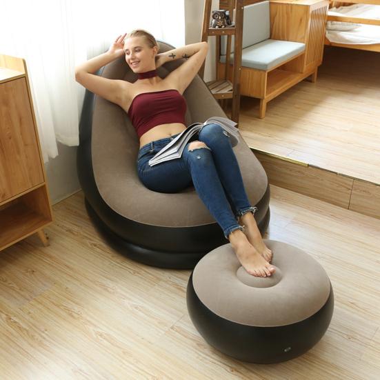 1 комплект надувной диван износостойкий водонепроницаемый ПВХ обеденный перерыв диван для отдыха комплект для дома