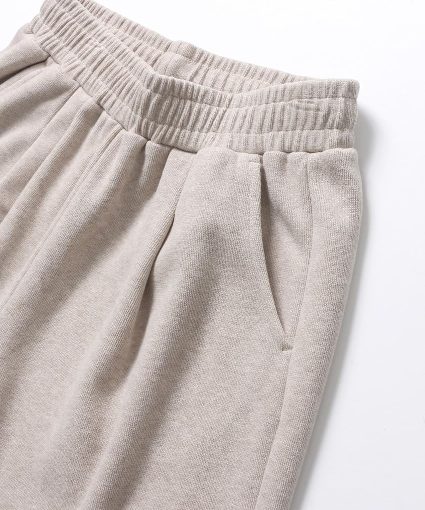 ADHOC Men'S Brushed Single-Pleat Wide Pants (Lt-Beige) (Hbalp49)