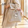 Fluffy Cat Stuffed Toy Plush Simulation Skin Friendly Soft Doll Keychain Animal Durable for Toddlers