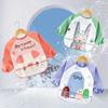 Cartoon New Cute Bibs Children Baby Kids Toddler Waterproof Long Sleeve Art Smock Feeding Bib Apron Fit 1-7 Years Baby Stuff