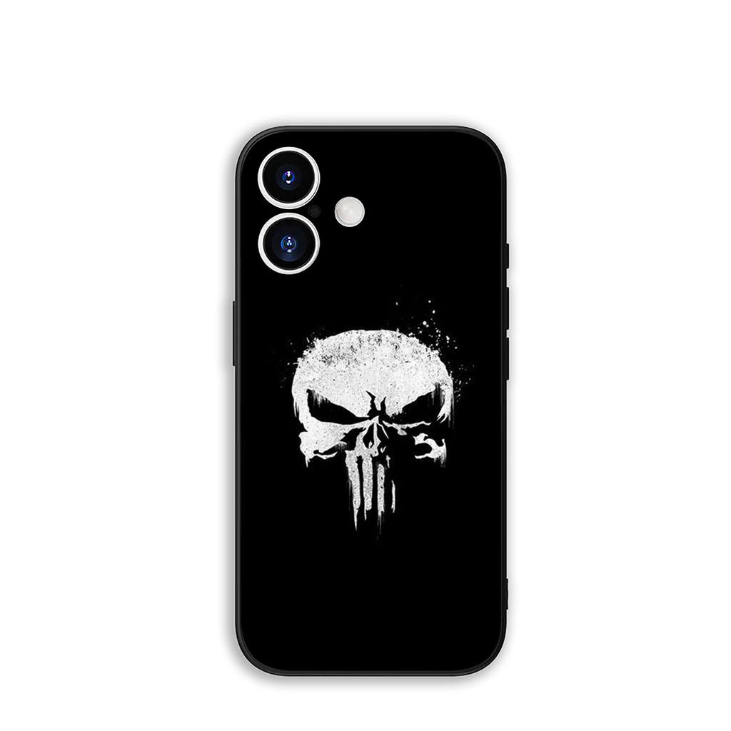 Для Apple iPhone 16 15 14 Plus 13 12 Mini 17 Pro Max + ProMax 16E Air 15+ Чехол для телефона Marvel The Punisher