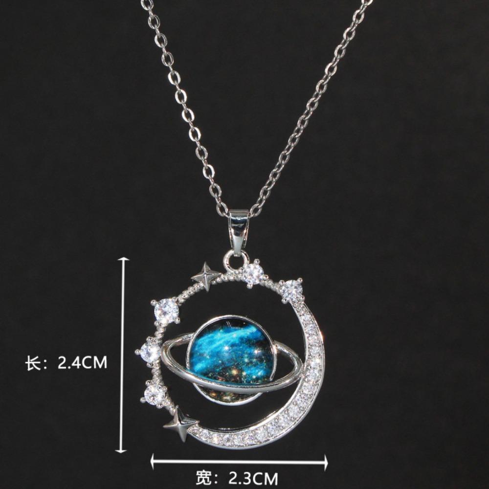 Ожерелье Женское Серия Планета Мечты Изысканное Ожерелье Нишевый Дизайн Легкая Роскошь Премиум Аксессуары из Титановой Стали