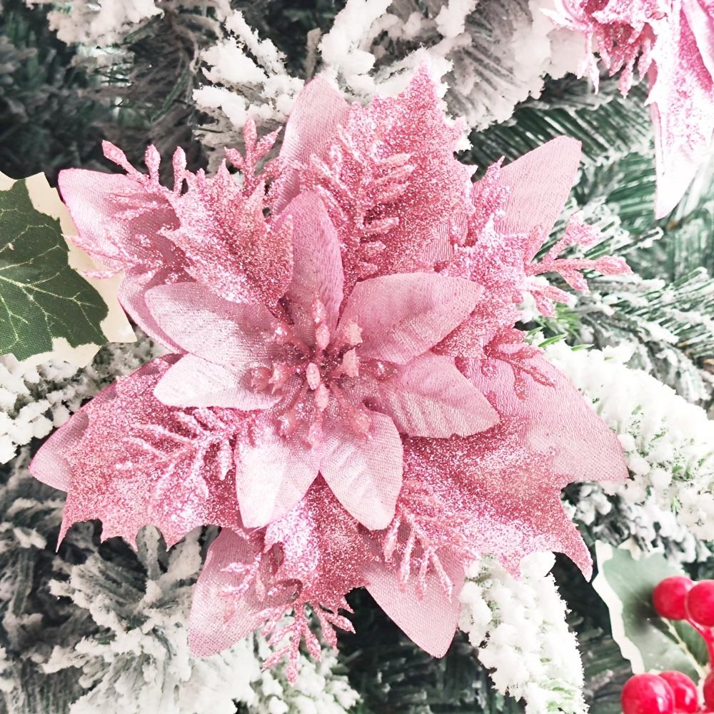 10 шт. 5,12" Разноцветные блестящие елочные украшения - Праздничный полый дизайн, Не требуется питание, Идеально подходят для праздничного декора и домашних акцентов