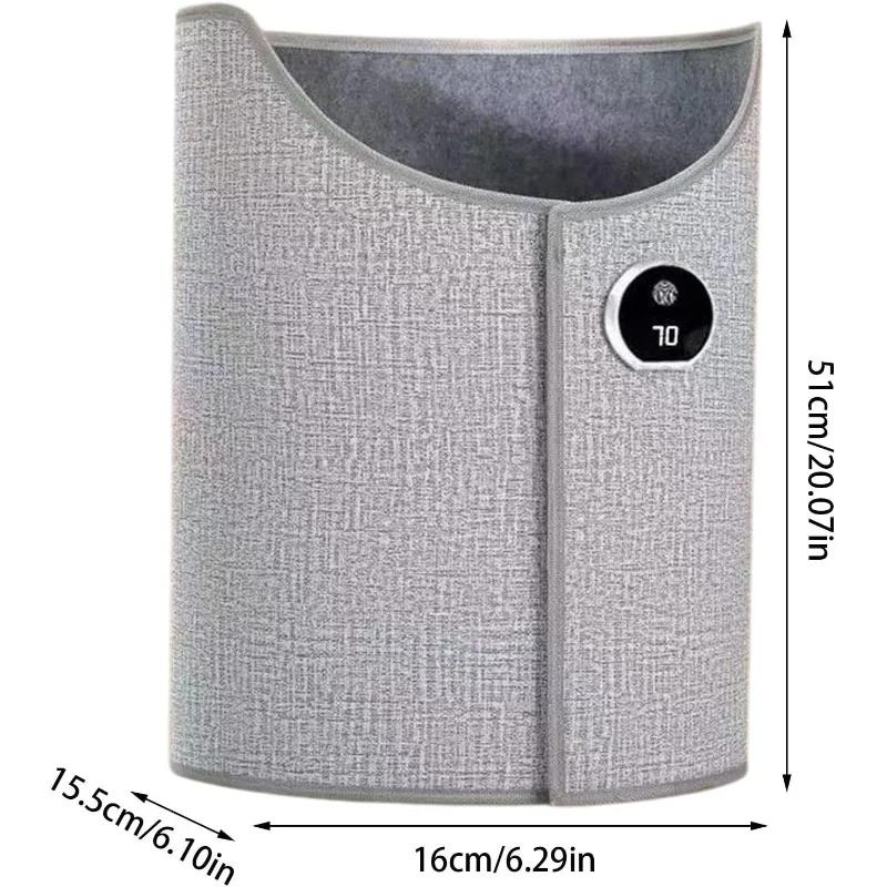 Foldable Under Desk Foot Warmer Electric Heater Silent Operation Auto Shut Off Adjustable Thermostat for Office Home