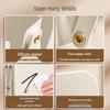 Integrated Desktop Book and Pen Holder: Folding Bookshelf with Student Baffle Clip