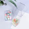 Прозрачные акриловые коробки, маленькие квадратные кубические контейнеры с крышкой, пластиковый органайзер для хранения конфет, таблеток, крошечных ювелирных изделий