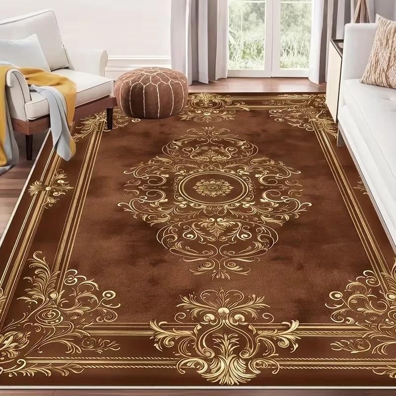 Geometric Modern Non-Slip Living Room Rug Soft Plush Washable Floor Carpet for Bedroom Home Decor
