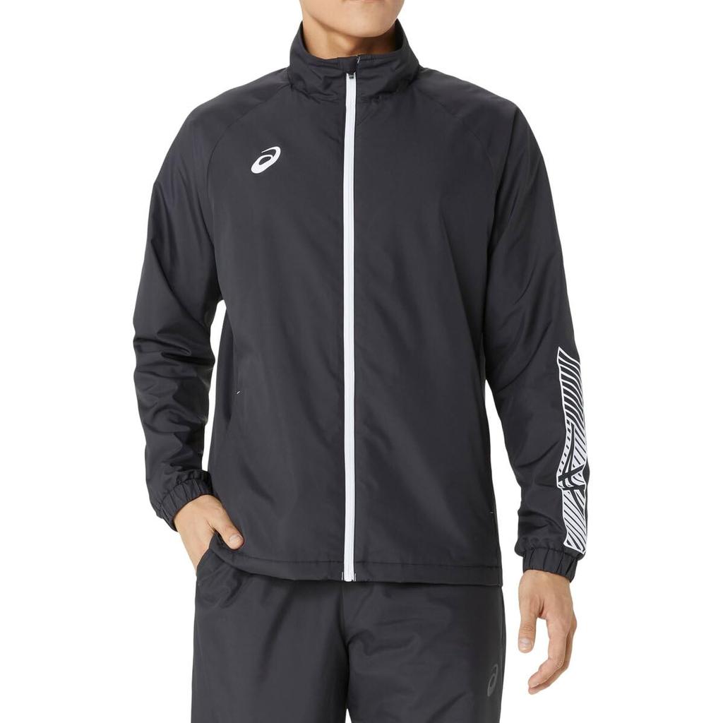 Training Wear Tricot Breaker Jacket 2031E745 Performance Black X Brilliant White M [ASICS] Men's