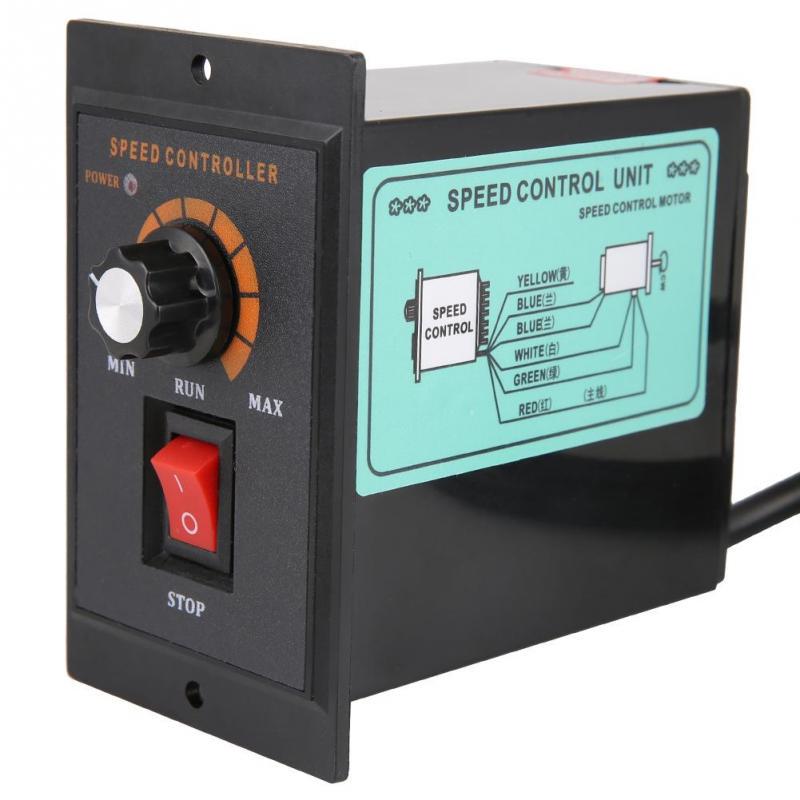 AC 220V 50/60Hz Однофазный регулятор скорости двигателя переменного тока Регулятор скорости электродвигателя