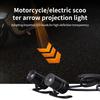 2 шт. Мотоциклетный светодиодный указатель поворота в виде стрелки, Проекционный свет, Электромобиль, Уличная модификация, Приветственное украшение, Противоударный