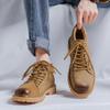 Autumn Winter Shoes Men’s Work Ankle Boot Casual Shoes Outdoor Male's Sneakers Vintage Cow-Suede Leather Short Boots