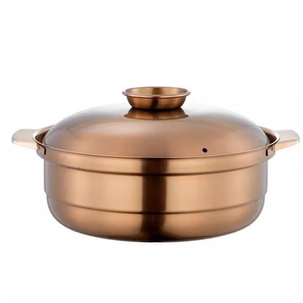 Soup Pot Stainless Steel Large Capacity Commercial Family Hot Pot Universal for Induction Cooker