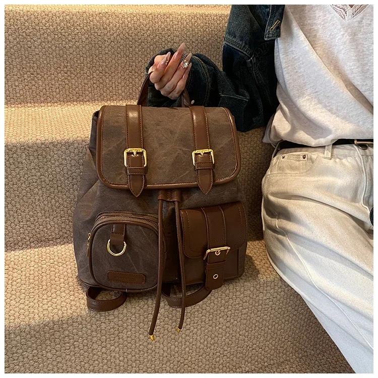 Leisure Displacement Large Capacity Women's Backpack New Versatile Travel School Bag