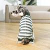 Fashionable Pet Dog Clothes Polyester Dog Pajamas Durable Puppy Stripes Jumpsuits  Home