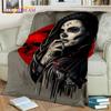 Horror Skull Girl Dead Gothic Undead Female Blanket,Soft Throw Blanket for Home Bedroom Bed Sofa Picnic Travel Cover Blanket Kid