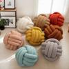 Ins Knotted Pillow Sherpa Handmade Sofa Living Room Bedroom Creative Decorative Ball Roll Pillow