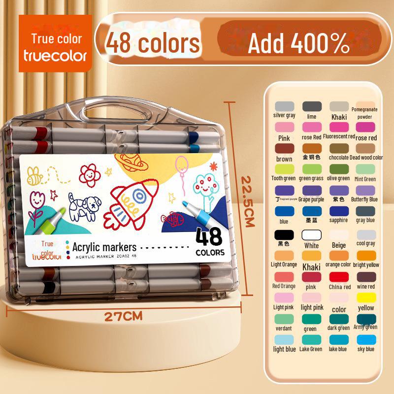 Нетоксичные акварельные маркеры: Ручки True Color Art для детского сада, наборные акриловые кисти