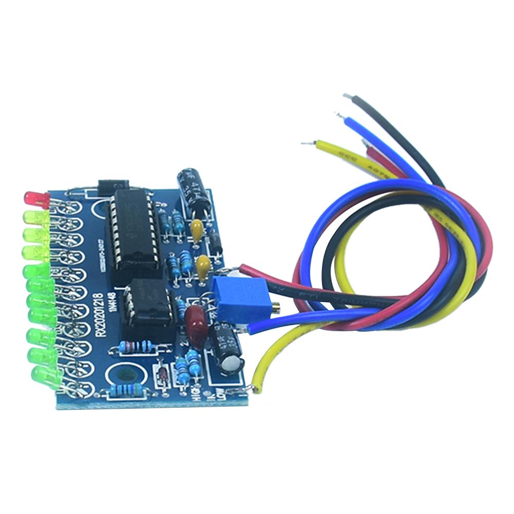 LM3915 10-светодиодный индикатор уровня звука DIY VU-метр Предусилитель Усилитель мощности Звуковой Аудиоанализатор спектра