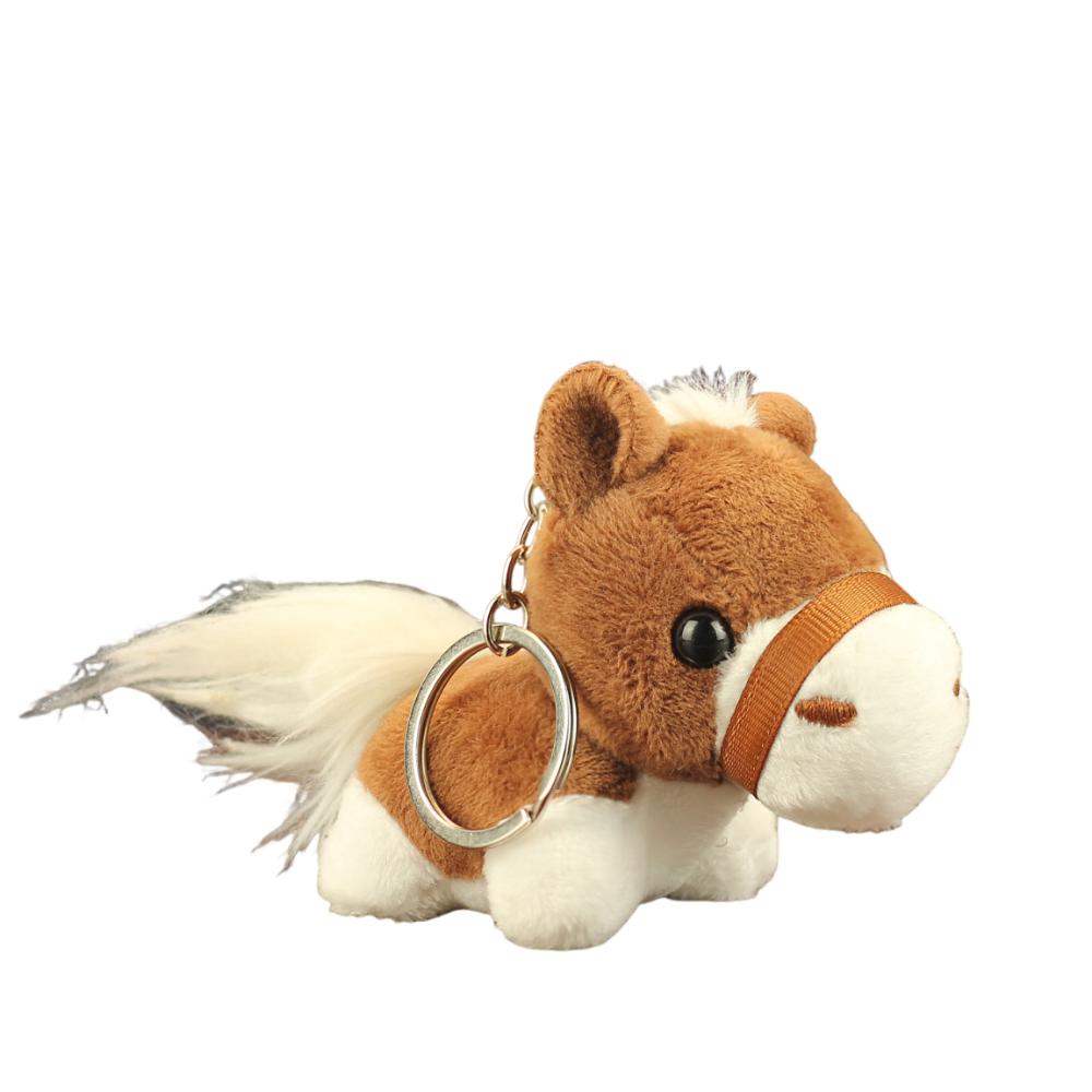 Mini Stuffed Animal Keyring Creative Plush Horse Doll Pendant Zodiac Pony Figurine Year of Horse