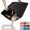 Cats Litter Mat Double Layer Washable Trapping Mat Scatter Control Easy to Clean Fits Under Litter Box, Litter Free F