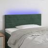VidaXL LED Headboard Bedroom Furniture Single Bed Accessory Headboard Bed Frame Interior Dark Green 3121785