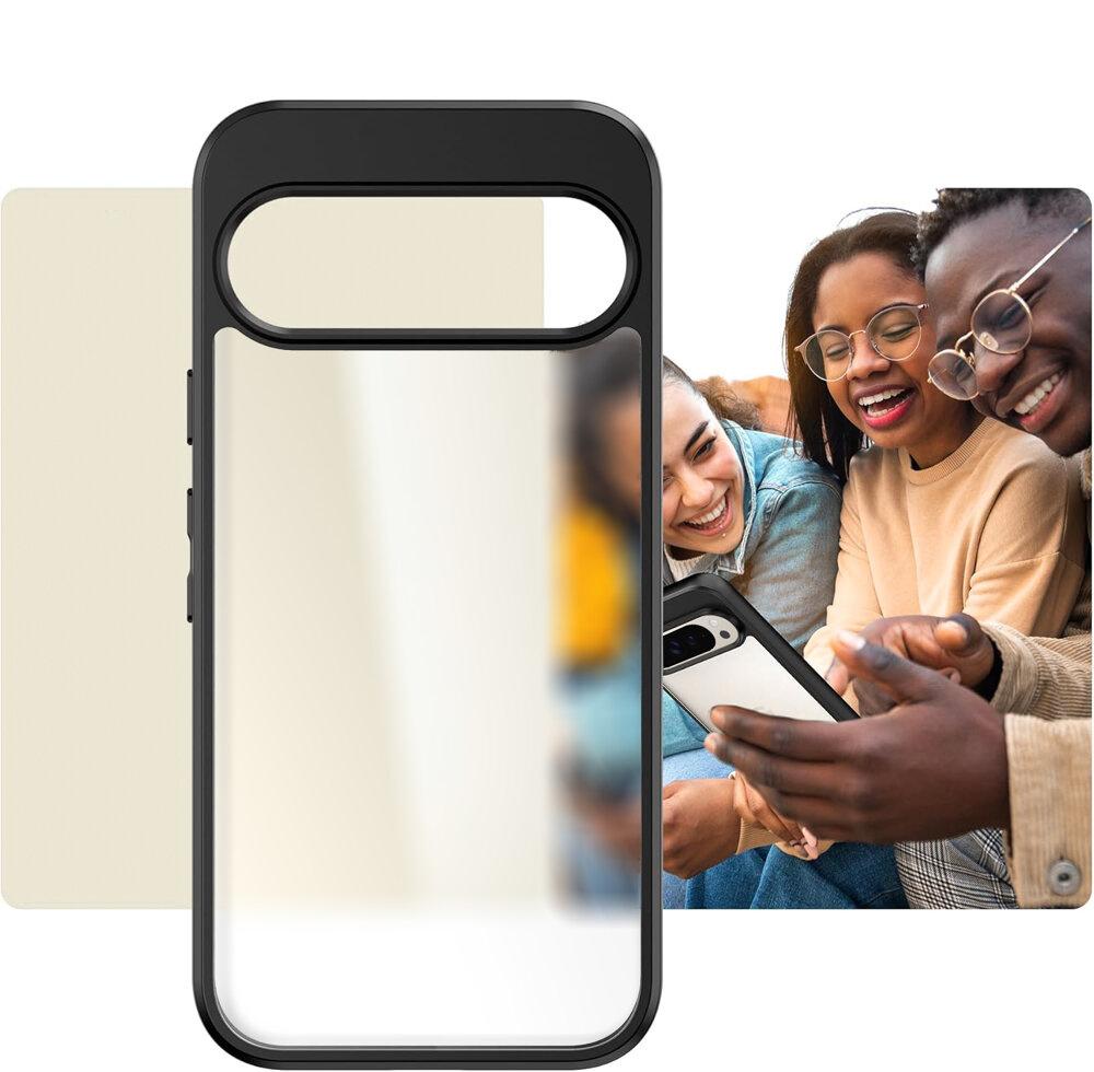 Google Pixel 9 Pro Fusion Hybrid Case, Clear/Black