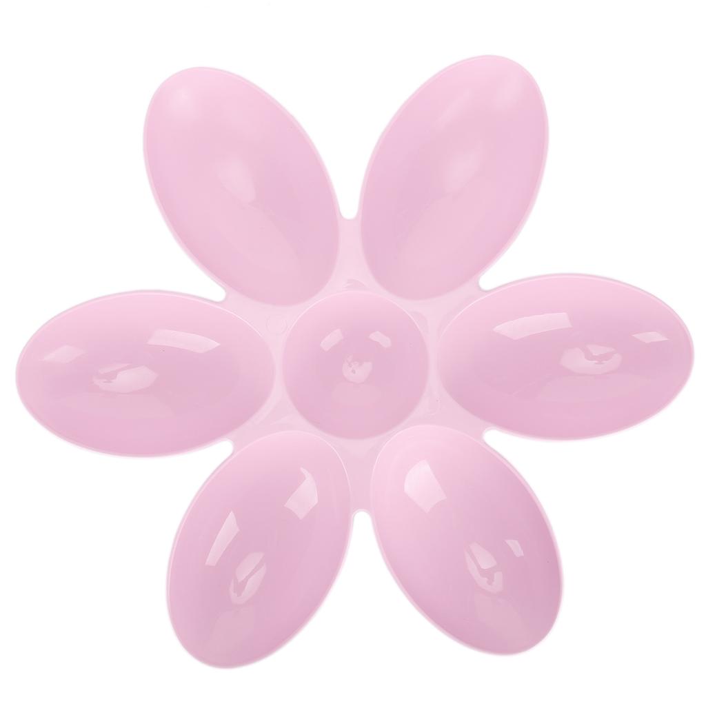 Cat Bowls FoodGrade Flower Petals Shaped 6 Grids Pet Feeding Bowl for Food and Water