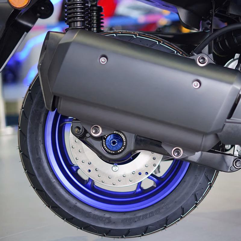 Для Yamaha X-MAX 300 XMAX 300 XMAX300 Аксессуары Крышка гайки вилки задней оси Крышка Декоративная накладка Ползунок оси колеса Винт