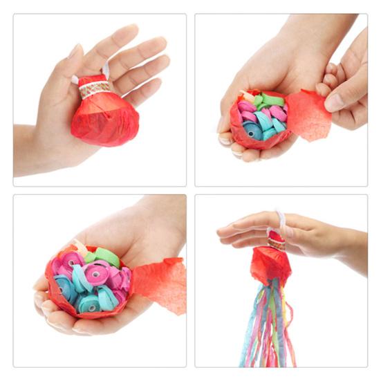 10 шт., ручной бросок, стример, поппер, день рождения, свадьба, открытие школы, выпускной, вечеринка по случаю выхода на пенсию, праздник без беспорядка, конфетти, бумажная лента, крекер