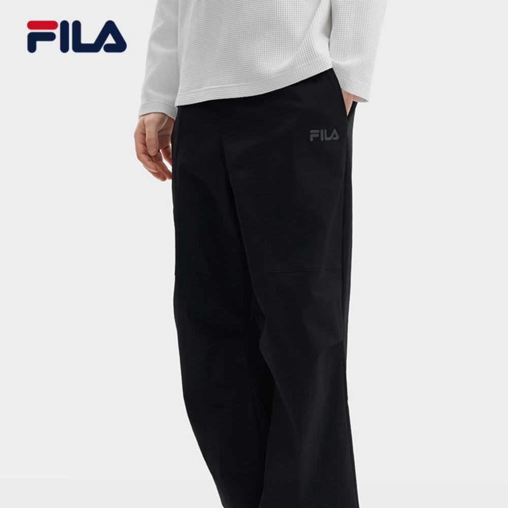 Fila Оригинальные простые модные универсальные повседневные брюки мужские низ Черные F11M639805FBK