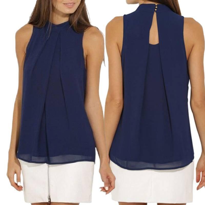 Elegant Summer Chiffon Blouse For Women In 15 Gorgeous Colors And 6 Sizes