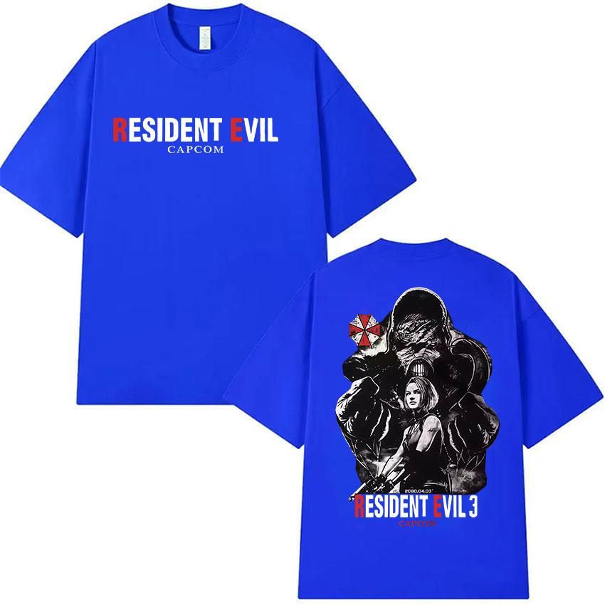CAPCOM Game Resident Evil Graphic T Shirt Unisex Women Vintage Fashion Short Sleeve Tshirt Casual 100 Cotton Summer Streetwear