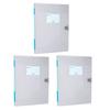 3 Pcs Polypropylene File Folder A4 Letter Size Document Holder Plastic Paper File Folder for School Office Business Home